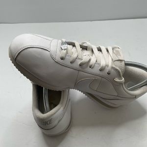 Men's Nike Cortez Leather 2014 All White Triple White Classic  Size 9